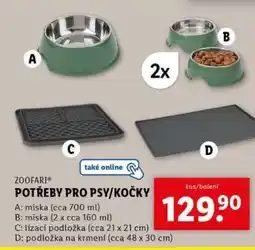 Lidl ZOOFARI Potřeby pro psy/kočky nabídka