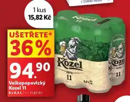 Lidl Velkopopovický Kozel 11 nabídka