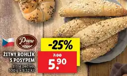 Lidl Žitný rohlík s posypem nabídka