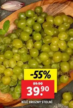 Lidl BÍLÉ HROZNY STOLNÍ nabídka