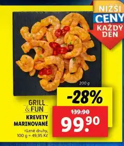 Lidl Krevety marinované nabídka