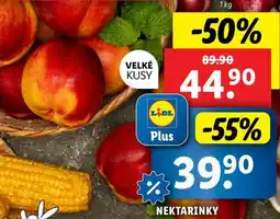 Lidl Nektarinky nabídka