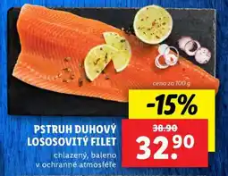 Lidl Pstruh duhový lososovitý filet nabídka