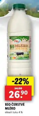 Lidl BIO ČERSTVÉ MLÉKO nabídka
