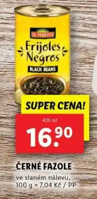 Lidl ČERNÉ FAZOLE nabídka