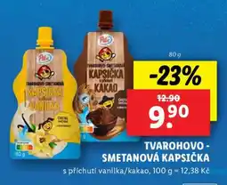 Lidl Tvarohovo-smetanová kapsička nabídka