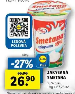Lidl Zakysaná smetana nabídka