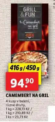 Lidl Camembert na gril nabídka