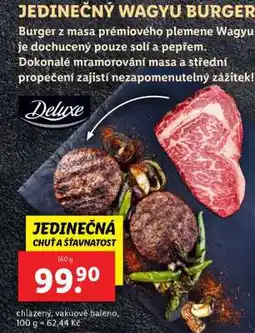 Lidl JEDINEČNÝ WAGYU BURGER nabídka