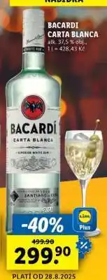 Lidl Bacardí Carta Blanca nabídka