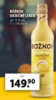 Lidl Božkov Vaječný likér nabídka