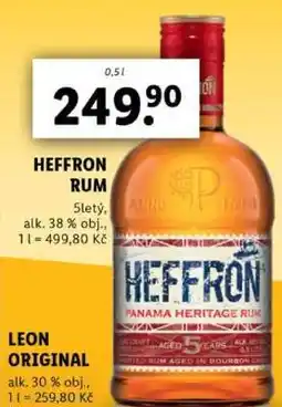 Lidl HEFFRON Rum nabídka