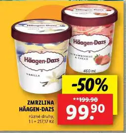Lidl Zmrzlina Häagen - Dazs nabídka
