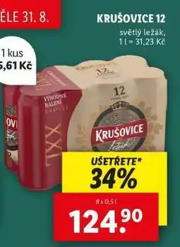 Lidl Krušovice 12 nabídka
