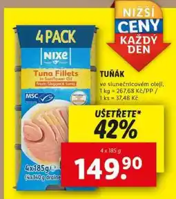 Lidl Nixe Tuna Fillets nabídka