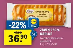 Lidl Tvarohový závin nabídka