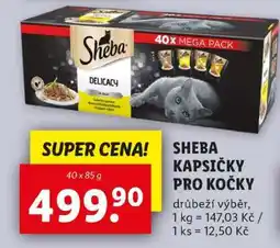 Lidl Sheba kapsičky pro kočky nabídka