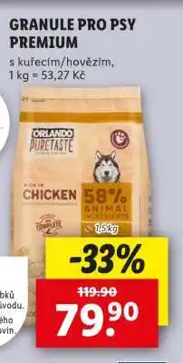 Lidl GRANULE PRO PSY PREMIUM nabídka