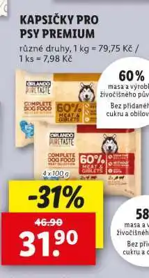 Lidl KAPSIČKY PRO PSY PREMIUM nabídka