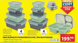 Lidl LIVARNO HOME SADA SKLÁDACÍCH POTRAVINOVÝCH DÓZ / BOX NA POTRAVINY nabídka