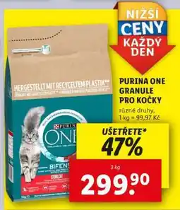 Lidl Purina One Granule pro kočky nabídka