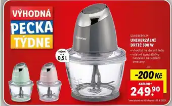 Lidl SILVERCREST UNIVERZÁLNÍ DRTIČ 500 W nabídka