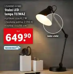 Lidl LIVARNO HOME Stolní LED lampa TEIWAZ nabídka