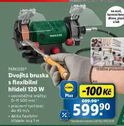 Lidl PARKSIDE Dvojitá bruska s flexibilní hřídelí 120 W nabídka