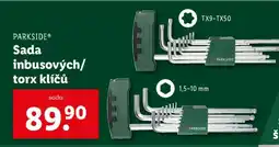 Lidl PARKSIDE Sada inbusových/torx klíčů nabídka