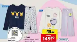 Lidl Pyžamo nabídka