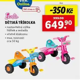 Lidl Barbie DĚTSKÁ TŘÍKOLKA nabídka