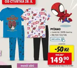 Lidl Pyžamo nabídka