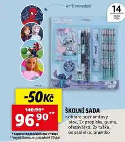 Lidl ŠKOLNÍ SADA nabídka