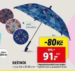 Lidl DEŠTNÍK nabídka