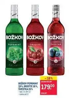 Makro BOŽKOV PEPRMINT 19 %, GRIOTTE 18 %, ŠVESTKA 15 % nabídka