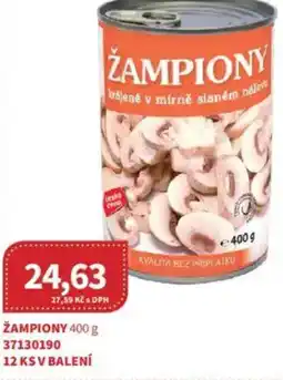 Kubík potraviny Žampiony nabídka