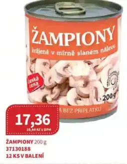 Kubík potraviny Žampiony nabídka