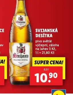 Lidl Pivo svijanská 10 nabídka