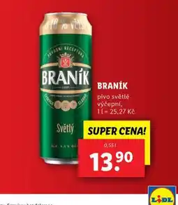 Lidl Pivo braník nabídka