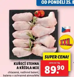 Lidl Kuřecí stehna a křídla mix nabídka