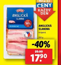 Lidl Anglická slanina nabídka