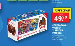 Lidl Čookoládová vajíčka tlapková patrola nabídka