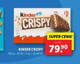 Lidl Kinder crispy nabídka