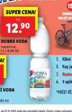 Lidl Dobrá voda neperlivá nabídka