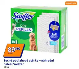Action SWIFFER Suché podlahové utěrky - náhradní balení nabídka
