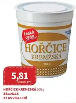 Kubík potraviny Hořčice kremžská nabídka