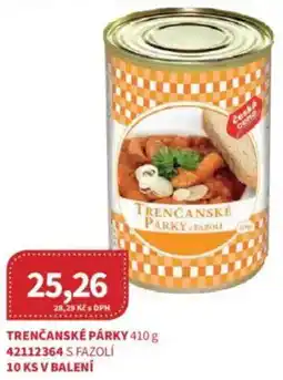 Kubík potraviny Trenčanské párky nabídka