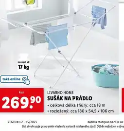 Lidl Sušák na prádlo nabídka