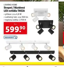 Lidl Stropní / nástěnné led svítidlo theia nabídka