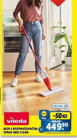 Lidl Mop s rozprašovačem spray and clean nabídka